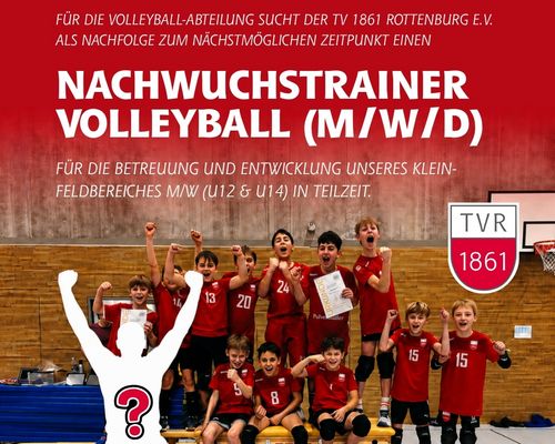 Nachwuchstrainer Volleyball (m/w/d) für